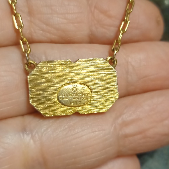 Authentic Givenchy Necklace Vintage Double G logo Black - Picture 5 of 8